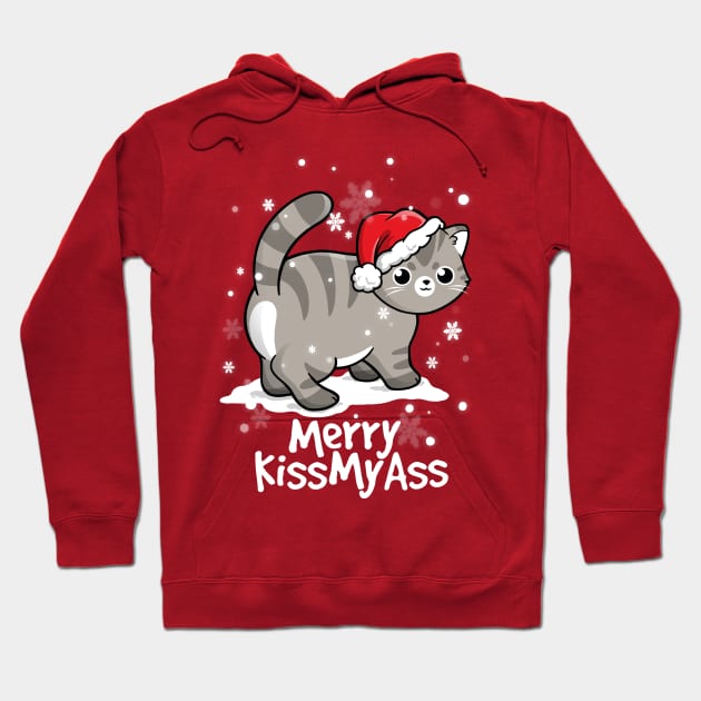 Merry kissmyass cat Hoodie by NemiMakeit